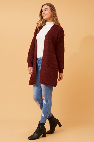 ZIBA SOLID KNIT CARDIGAN