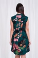 ZIP NECK FLORAL DRESS