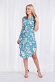 ZIP NECK FLORAL DRESS