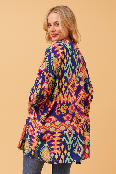 ZOE ABSTRACT BOHO KIMONO