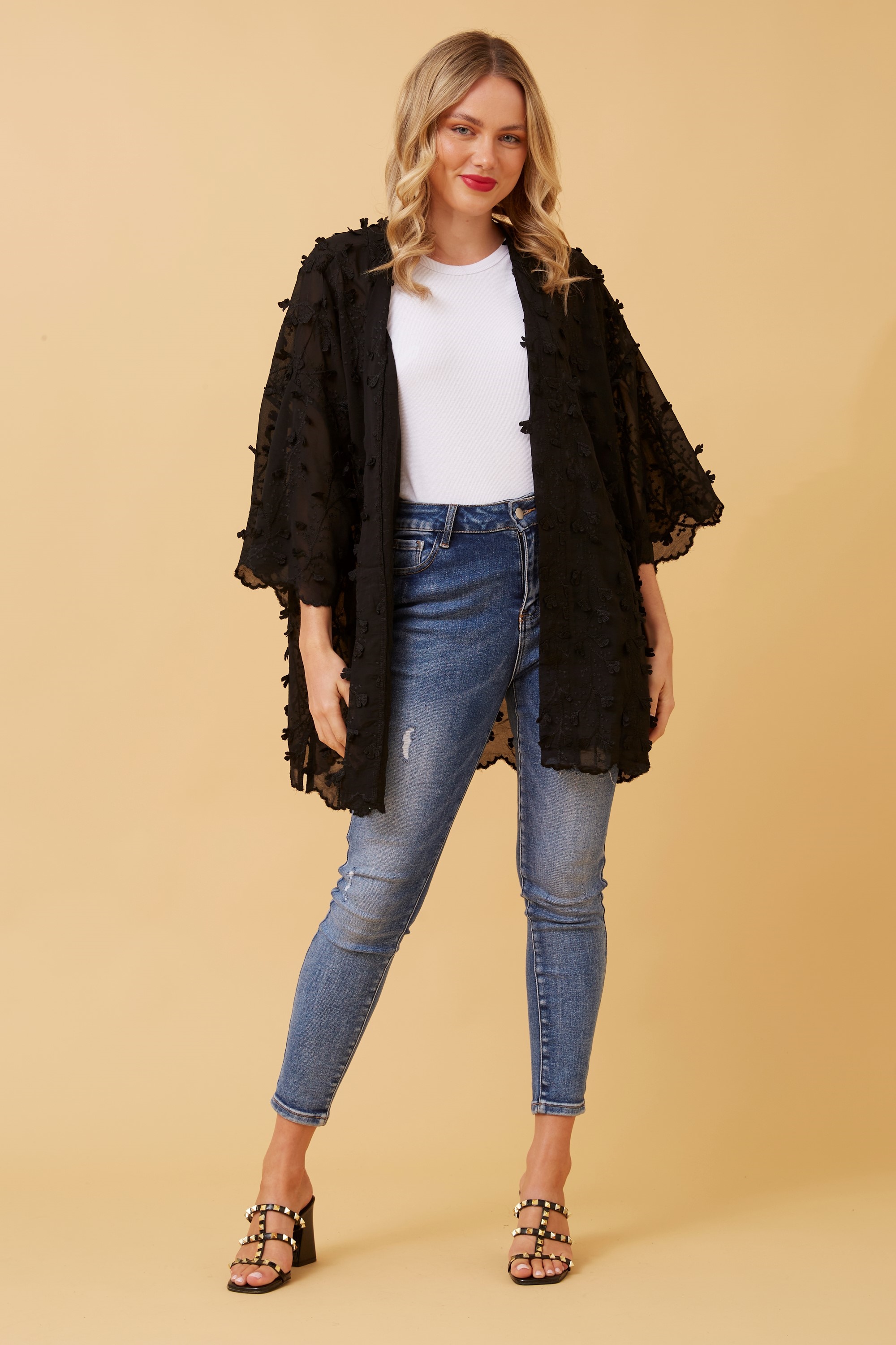 Zoe embroidered kimono Buy Online Femme Connection