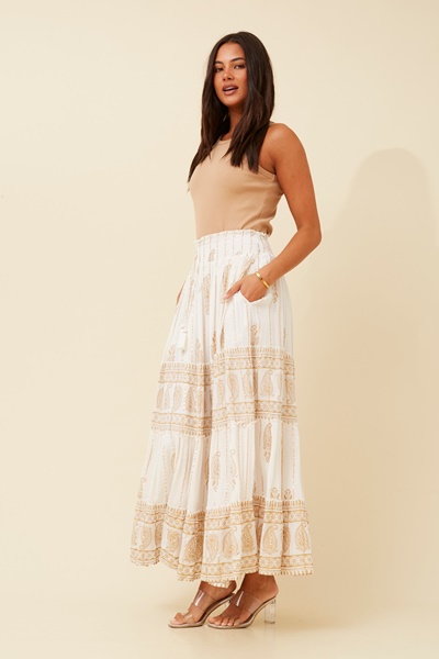 ZOELLA BOHO MAXI SKIRT