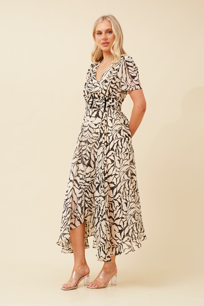 ZOELLE ABSTRACT PRINT DRESS