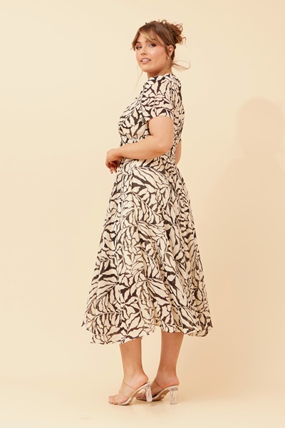 ZOELLE ABSTRACT PRINT DRESS