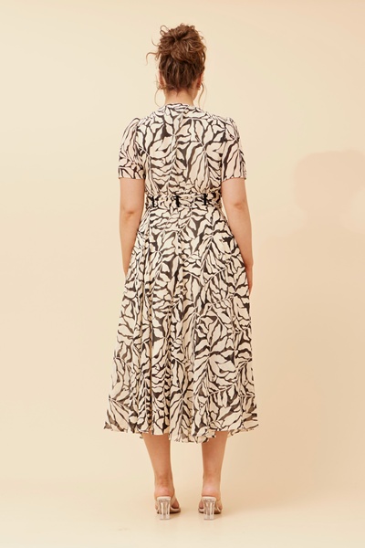 ZOELLE ABSTRACT PRINT DRESS