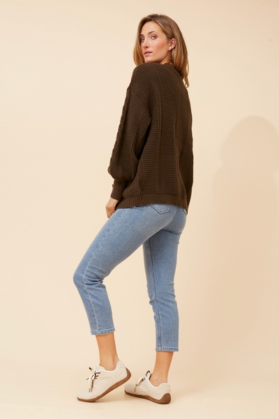 ZOIE SOLID KNIT CARDIGAN