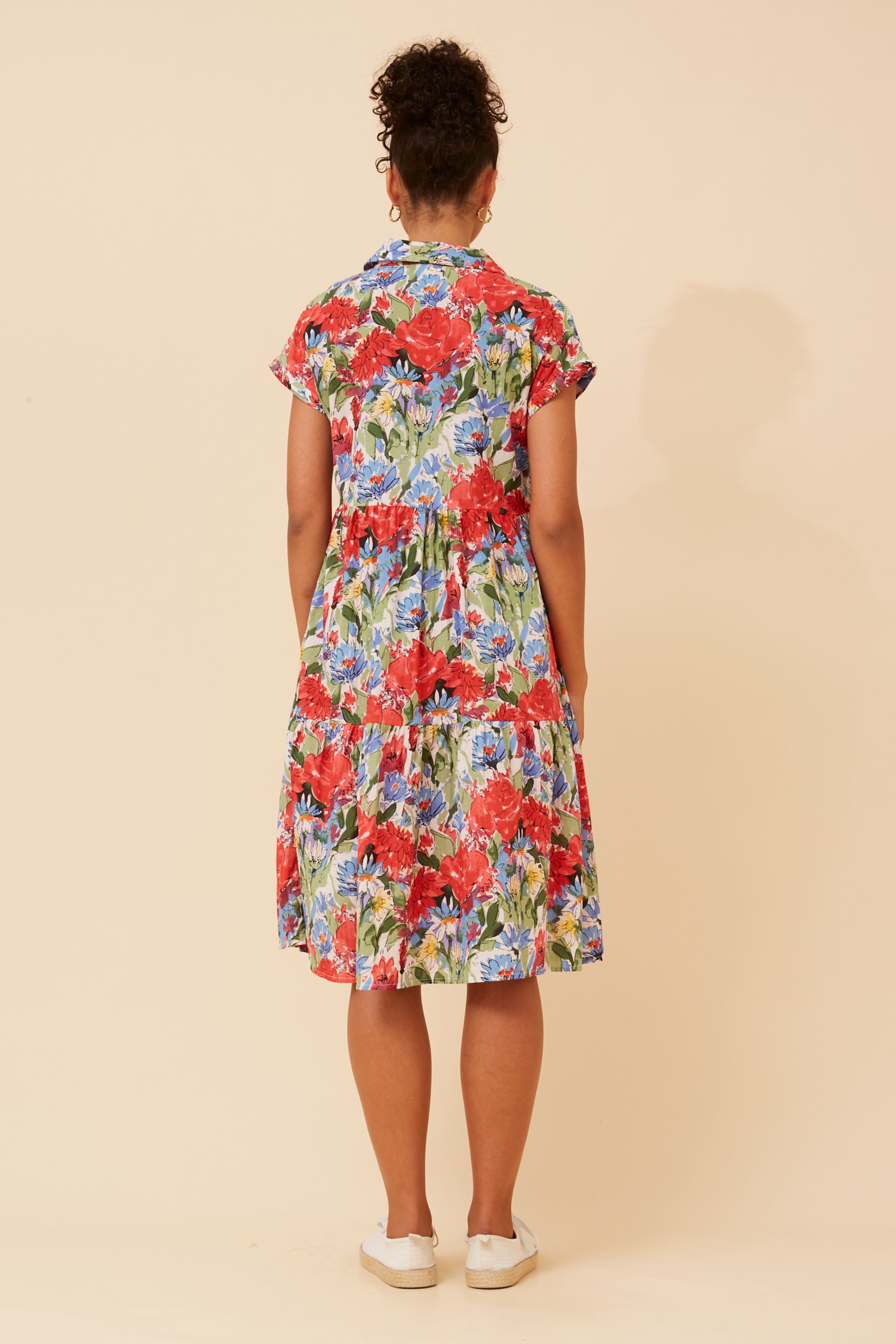 ZONRELLE FLORAL TIERED DRESS