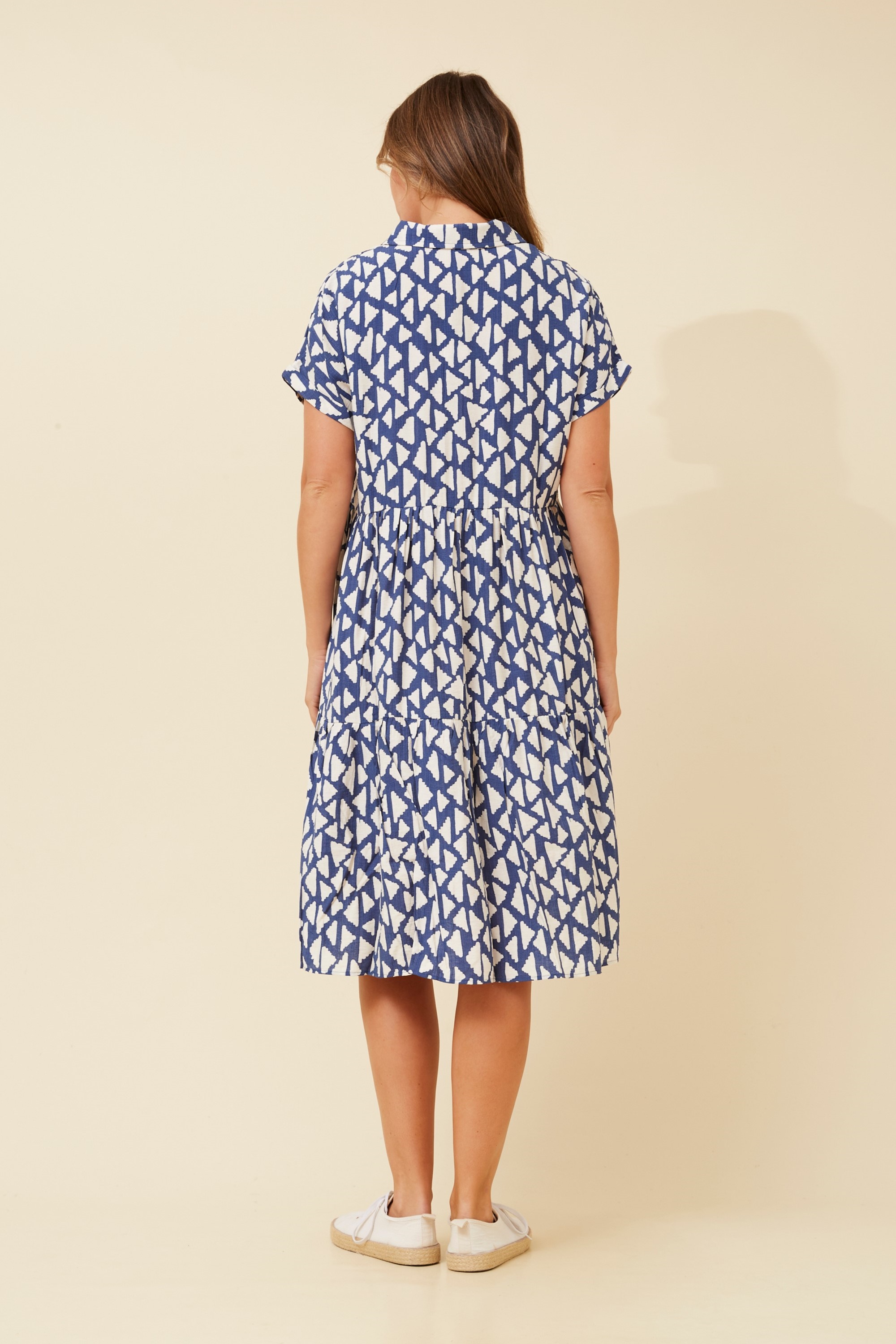 ZONRELLE TIERED SHIRT DRESS