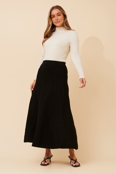 ZORI A-LINE KNIT MAXI SKIRT