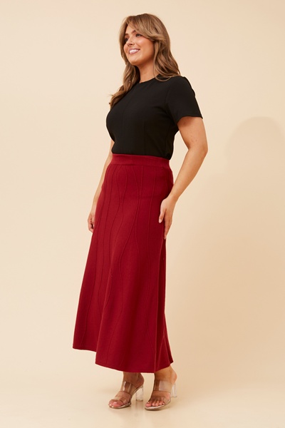 ZORI A-LINE KNIT MAXI SKIRT