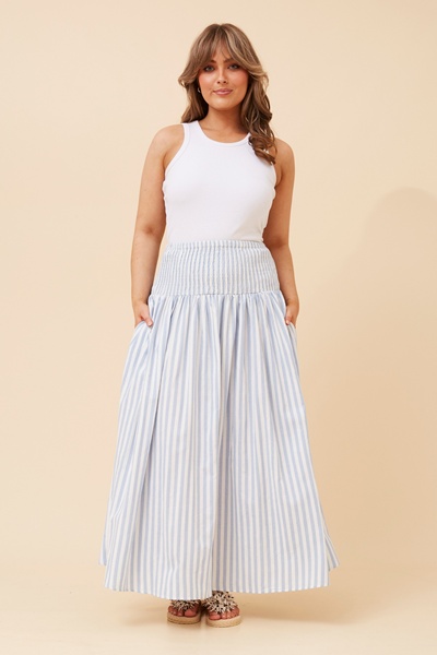 ZOSIA STRIPE PRINT MAXI SKIRT