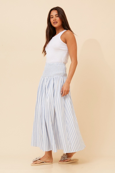 ZOSIA STRIPE PRINT MAXI SKIRT