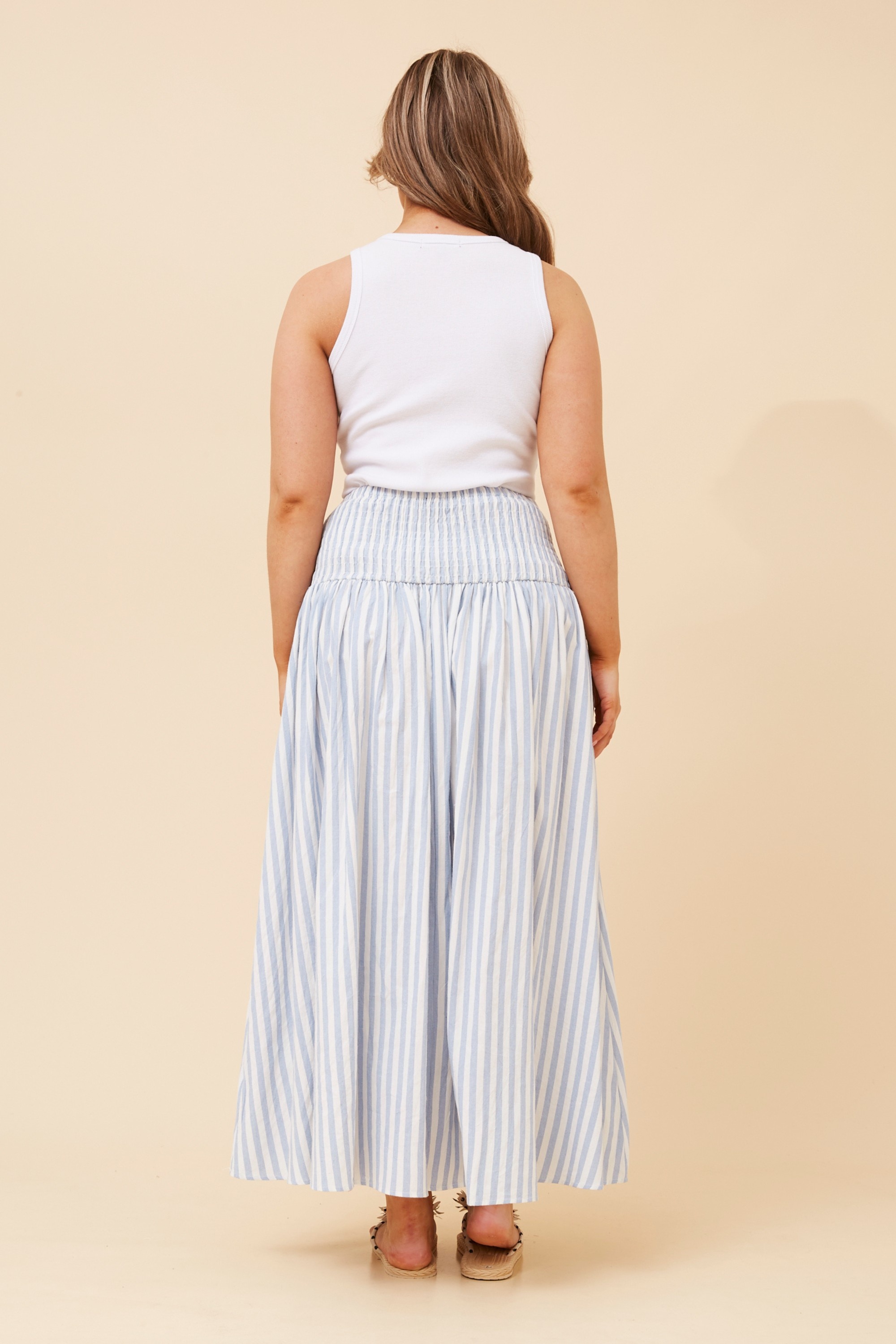 ZOSIA STRIPE PRINT MAXI SKIRT