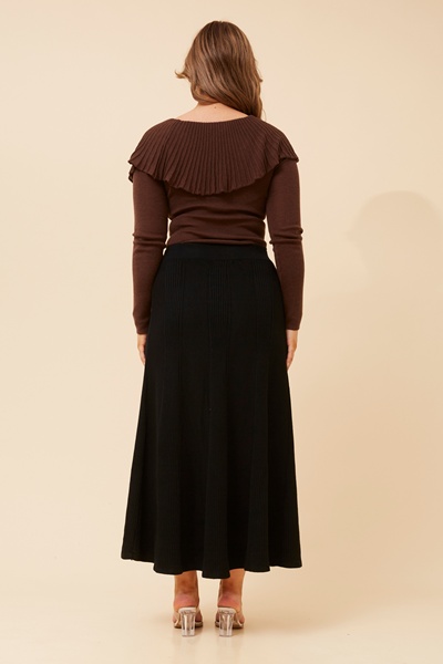 ZUKI SOLID KNIT MAXI SKIRT