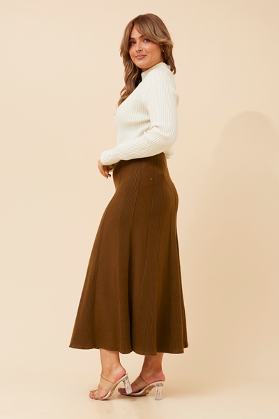ZUKI SOLID KNIT MAXI SKIRT