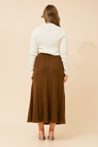 ZUKI SOLID KNIT MAXI SKIRT