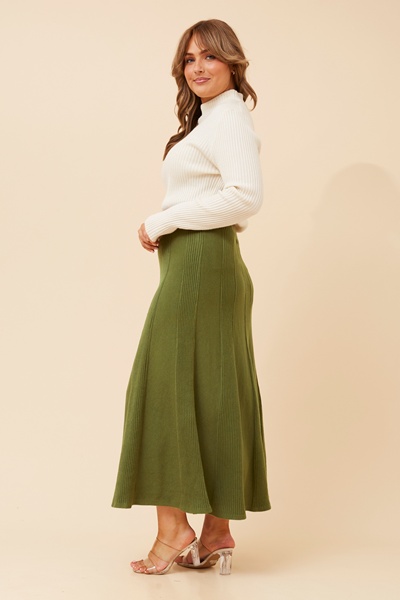 ZUKI SOLID KNIT MAXI SKIRT