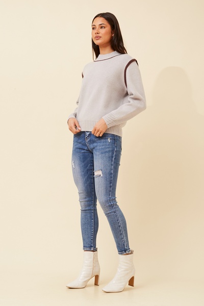 ZYAIRE KNIT PULLOVER